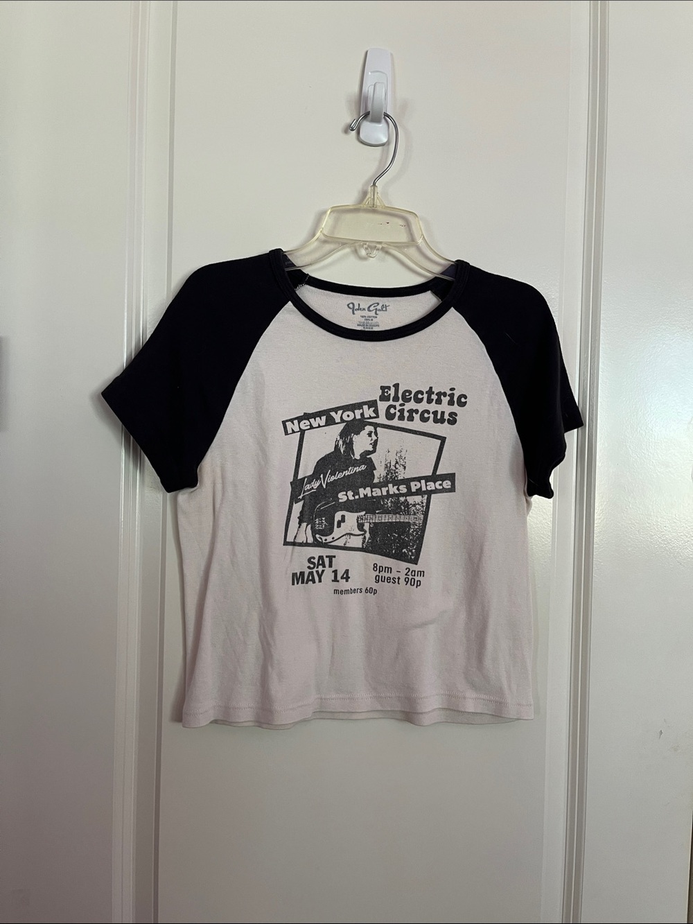 Brandy Melville John Galt Electric Circus Graphic Baby Tee